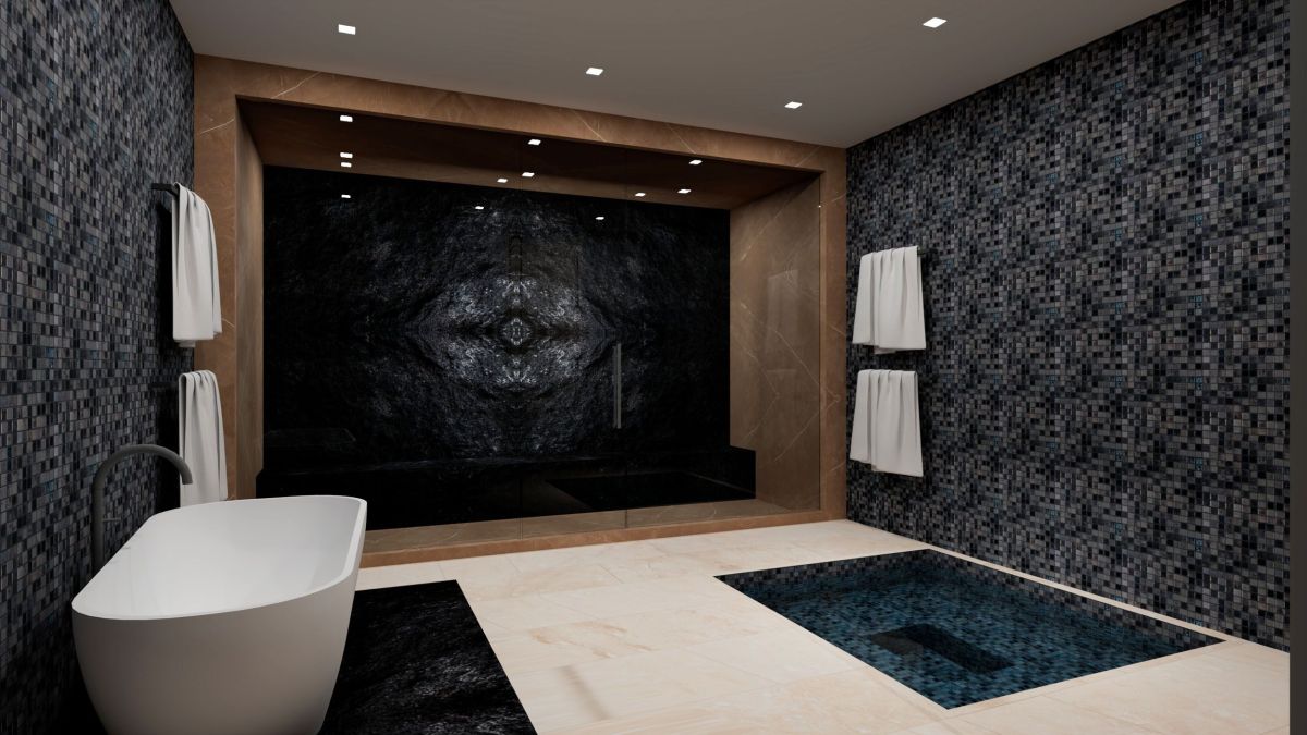 Rendering for Mansion at Beverly Drive in Beverly Hills, Bathroom