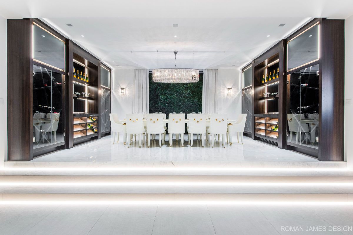 Canon Drive Modern Mansion Dining Room