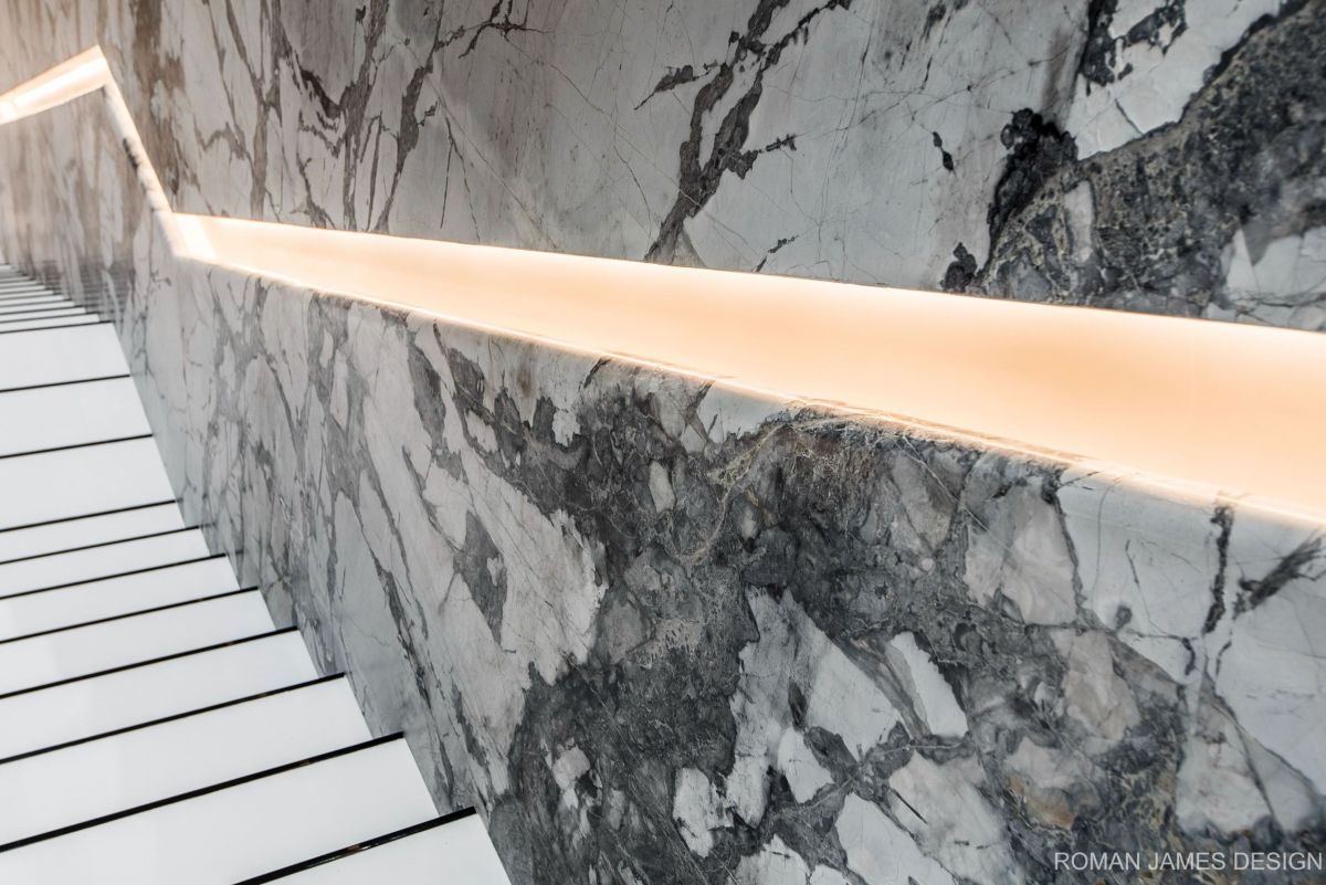 Canon Drive Modern Mansion Modern Marble Stairs