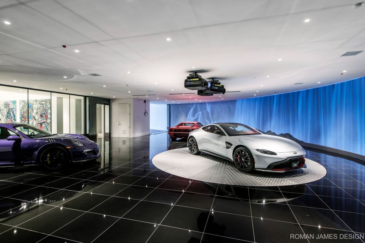 Canon Drive Modern Mansion Garage