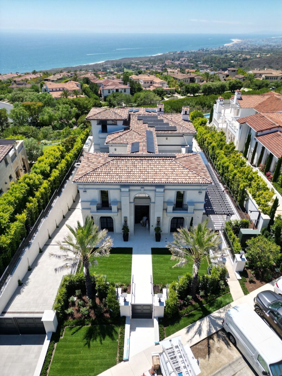 Crystal Cove Newport Beach Mansion Aerial